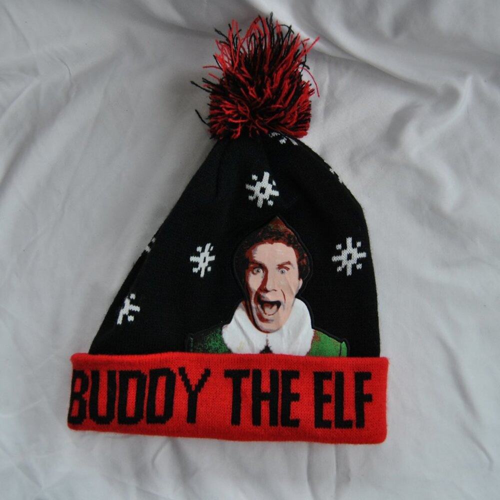 Buddy The Elf Winter Pom Black Red
